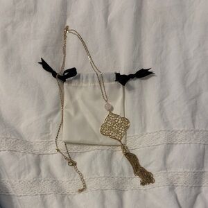 Kate Spade gold long necklace